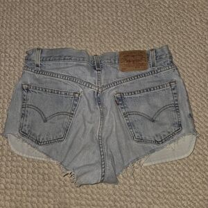 Levi's Women's Faded Blue Jean Shorts